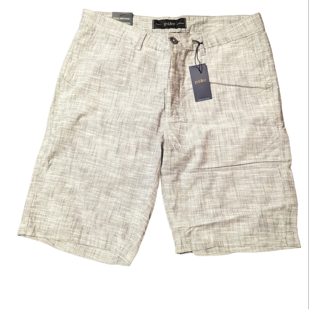 Light Grey Linen Shorts 34